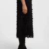 Bleistift-Rock aus Feder-Jacquard