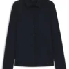 Bluse in extra schmaler Passform aus Baumwolljersey