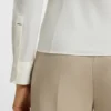 Bluse in extra schmaler Passform aus Baumwolljersey
