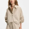 Bluse in lockerer Passform aus einer Baumwollmischung