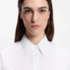Bluse in Oversize-Passform aus Baumwollpopeline