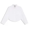 Bluse in Oversize-Passform aus Baumwollpopeline