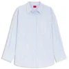 Bluse in Oversize-Passform aus gestreiftem Baumwollpopeline