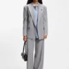 Bluse in Oversize-Passform mit übereinanderliegenden Logos