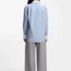 Bluse in Oversize-Passform mit übereinanderliegenden Logos