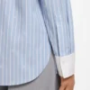 Bluse in Oversize-Passform mit übereinanderliegenden Logos