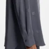Bluse in Oversize-Passform mit übereinanderliegenden Logos