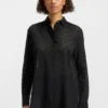 Bluse in Oversize-Passform mit Burnout-Muster