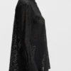 Bluse in Oversize-Passform mit Burnout-Muster