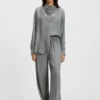 Bluse in Oversize-Passform mit Fransen und Logos Bluse in Oversize-Passform mit Fransen und Logos