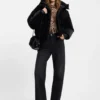 Bluse in Oversize-Passform mit Leopardenmuster
