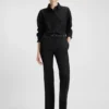 Bluse in Oversize-Passform mit Nadelstreifen