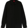 Bluse in Oversize-Passform mit Nadelstreifen