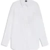 Bluse in Oversize-Passform mit Spitzenmotiv