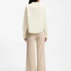 Bluse in Regular-Fit aus Baumwollpopeline mit verdeckter Knopfleiste