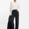 Bluse in Regular-Fit aus sandgewaschener Seide