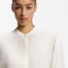Bluse in Regular-Fit aus sandgewaschener Seide