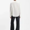 Bluse in Regular-Fit aus sandgewaschener Seide