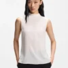 Bluse in Regular-Fit aus sandgewaschener Seide mit Bindeband am Hals