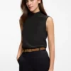 Bluse in Regular-Fit aus sandgewaschener Seide mit Bindeband am Hals