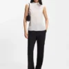 Bluse in Regular-Fit aus sandgewaschener Seide mit Bindeband am Hals