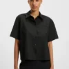 Bluse in Regular-Fit aus Schurwolle
