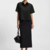 Bluse in Regular-Fit aus Schurwolle
