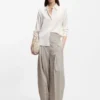 Bluse in Regular-Fit aus Stretch-Seide