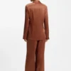 Bluse in Regular-Fit aus weichem, glänzendem Stoff