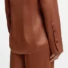 Bluse in Regular-Fit aus weichem, glänzendem Stoff