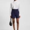 Bluse in Regular-Fit mit Bindekragen