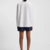 Bluse in Regular-Fit mit Bindekragen