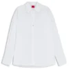 Bluse in Regular-Fit mit Knopf mit gestapeltem Logo