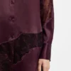 Bluse in Regular-Fit mit Spitzendetails