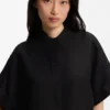 Bluse in Regular-Fit mit umgeschlagenen Ärmelbündchen