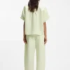 Bluse in Regular-Fit mit umgeschlagenen Ärmelbündchen