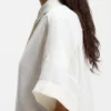 Bluse in Regular-Fit mit umgeschlagenen Ärmelbündchen