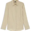 Bluse in Regular-Fit mit verdecktem Verschluss