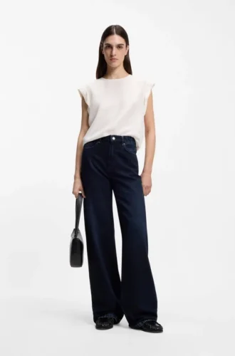 Bluse in regulärer Passform im T-Shirt-Stil
