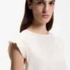 Bluse in regulärer Passform im T-Shirt-Stil