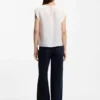 Bluse in regulärer Passform im T-Shirt-Stil