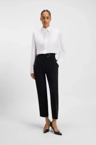 Bluse in Relaxed-Fit aus Baumwollpopeline