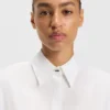 Bluse in Relaxed-Fit aus Baumwollpopeline