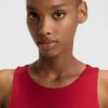 Body mit gestapeltem Logo aus Stretch-Jersey