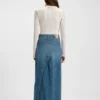 Bodysuit mit Stickmuster und V-Ausschnitt