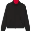 Bomberjacke aus Twill mit geknöpftem Stehkragen