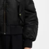 Bomberjacke mit Rüschen-Details und wasserabweisender Beschichtung
