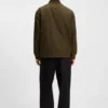 Bomberjacke mit verstellbarem Saum aus gewachster Baumwolle