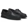 Bootsschuhe aus getrommeltem Leder