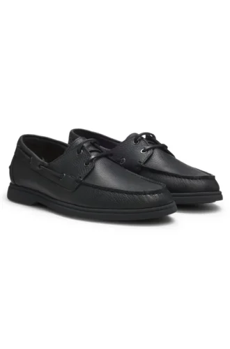 Bootsschuhe aus getrommeltem Leder